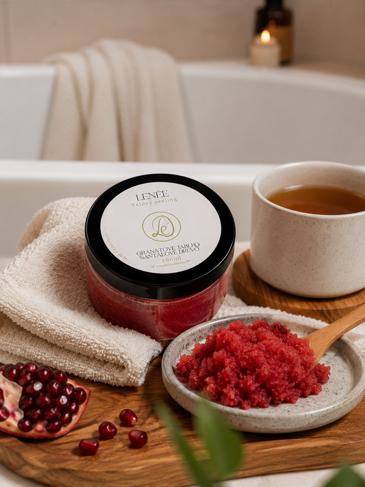 Peeling na telo, odstránenie odumretej kože, exfoliacia, vyživa a hydratacia